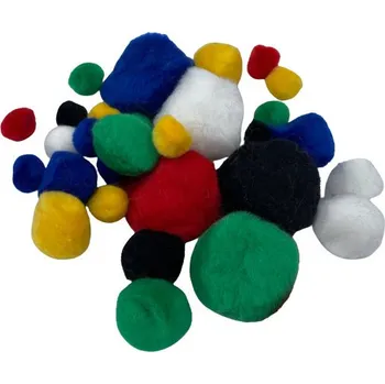 kreativní sada WEST DESIGN PRODUCTS LIMITED Bambulky mix základních barev a velikost