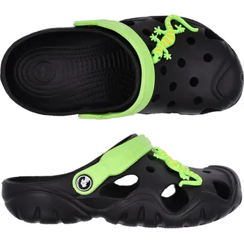 Chlapecké polobotky Rock Spring dětské boty DĚTSKÉ CLOGS BLACK/GREEN 32-33
