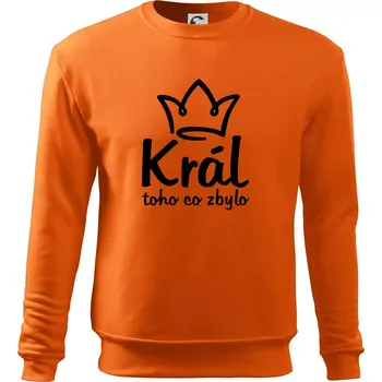 Pánská mikina Král toho co zbylo - Mikina Essential pánská - 2XL ( Oranžová )