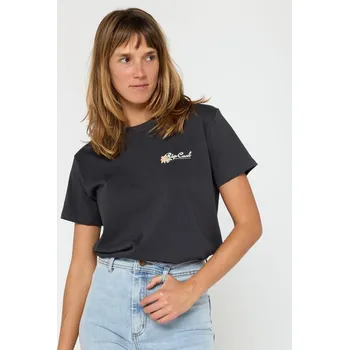 Pánské tričko Tričko Rip Curl WAIKIKI STANDARD TEE Washed Black velikost S