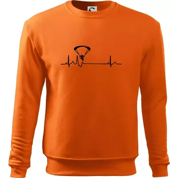 Pánská mikina EKG paramotor - Mikina Essential pánská - S ( Oranžová )