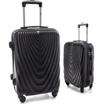 Černá sada 2 skořepinových kufrů "Motion" - vel. M + XL