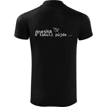 Pánská košile Dneska k tabuli půjde - Polokošile Victory sportovní (dresovina) - L ( Černá )