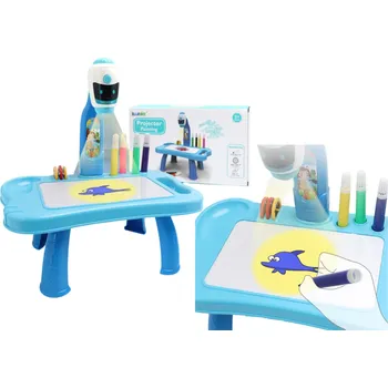 Magnetická kreslící tabulka Hütermann MINI Kreslící stolek s projektorem 2v1