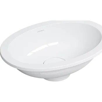 Umyvadlo Omnires Shell M+ umyvadlo 38x25 cm oválné pod pult bílá SHELL380UPBP