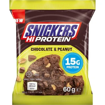 Fitness strava Snickers HiProtein Cookie 60 g chocolate peanut
