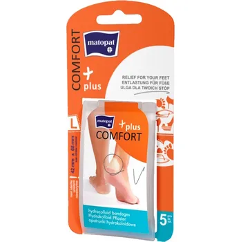 Náplast MATOPAT Comfort Plus hydrokoloidní náplast L 42 x 68&nbsp;mm 5&nbsp;kusů