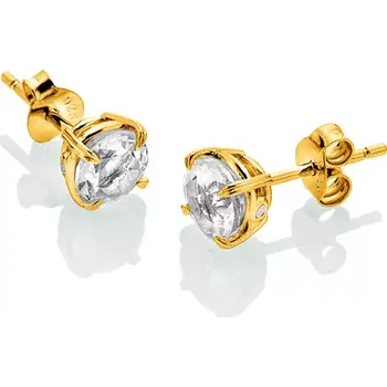 Oblečení a móda Pozlacené stříbrné náušnice Hot Diamonds X Gemstones DE834