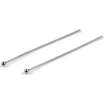 Ketlovací nýt s kuličkou 40 mm z nerezové oceli, barva platina