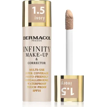 Korektor Dermacol Infinity vysoce krycí make-up SPF 15 odstín 1.5 Ivory 20 g