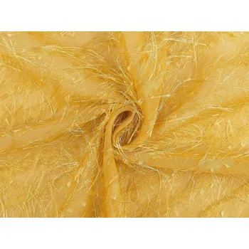 Šifon s ozdobnou nitkou s metalickým efektem