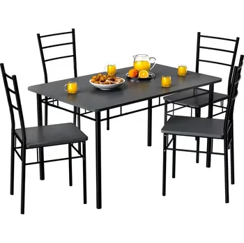 Jídelní set Pětidílná jídelní sestava Leo | antracit