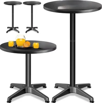 Barová židle Sada 2 barových stolů Ø60cm | černý