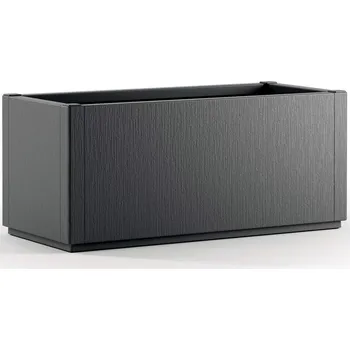 Květináč Květináč Ethica 80x36x36cm | antracitový