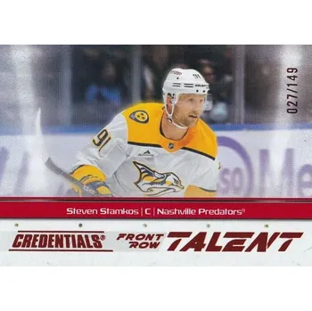 Karetní hra insert karta STEVEN STAMKOS 24-25 Credentials Front Row Talent Red /149