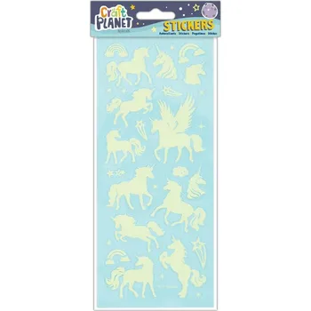 samolepka WEST DESIGN PRODUCTS LIMITED Samolepky svítící ve tmě 10x23cm Jednoro