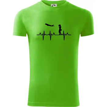 EKG spotter - Viper FIT - Pánské zůžené tričko - S ( Apple Green )