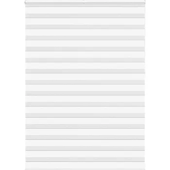 Roleta vidaXL Zebra roleta bílá 155x230 cm šířka látky 150,9 cm polyester