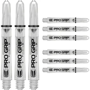 Příslušenství pro šipky Target Darts Násadky Pro Grip 3 Sets Spin Clear SHT