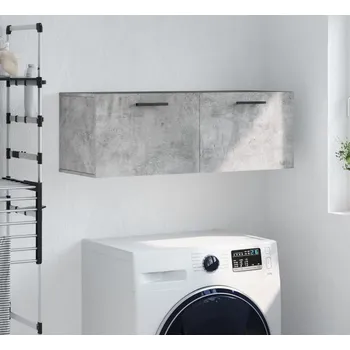 vidaXL Nástěnná skříňka 100 x 36,5 x 35 cm kompozitní dřevo [830158] Barva: Betonová šedá