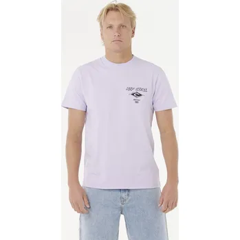 Pánské tričko Tričko Rip Curl FADE OUT ICON TEE Iced Lavender velikost M