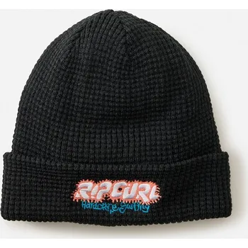 Čepice Zimní Čepice Rip Curl RAW ENERGY REG BEANIE Black velikost O/S