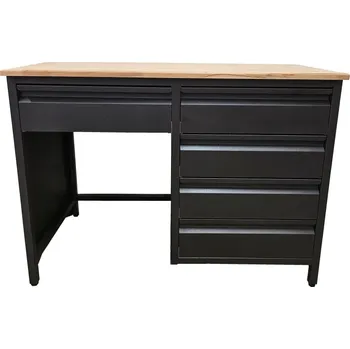 Dílenský stůl Neplátce DPH Pracovní dílenský stůl / 5 zásuvek / 116,5x63x87-92 cm Dřevotřísková pracovní deska antracit 38 mm Antracit