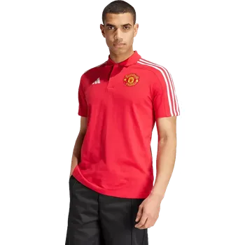 Pánská košile Pánská polokošile Adidas Manchester United 24/25 DNA Polo červená