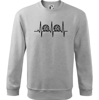 Pánská mikina Volejbal ekg - Mikina Essential pánská - S ( Světlešedý Melír )