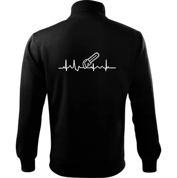 Pánská mikina EKG motorová pila - Mikina bez kapuce Adventure - 2XL ( Černá )