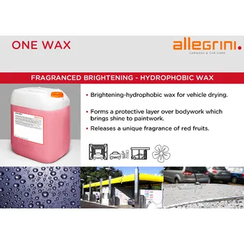 Autošampón ALLEGRINI Italy ONE WAX 25 KG - vysoce účinný vosk s hydrofobním účinkem