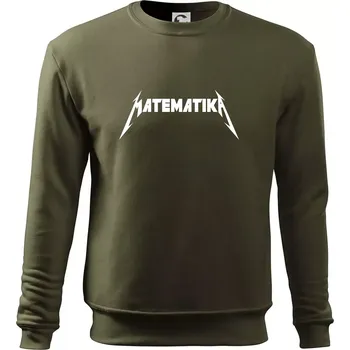 Pánská mikina Matematika rock logo - Mikina Essential pánská - 2XL ( Military )