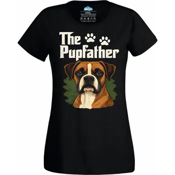Dámské tričko The Pupfather Kmotr Boxer (Velikost: 4XL, Barva: Černá)