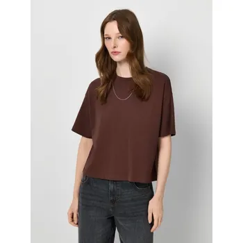 Dámská móda Zkrácené tričko - M - House - tmavě hnědá - 584EA-89X