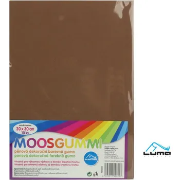 kreativní sada Luma Mosguma, MOOSGUMMI A4 hnědá pěnovka