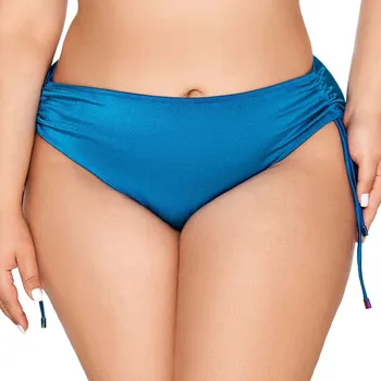 Dámské plavky Dámský azurový spodní díl plavek se šňůrkami Ava, azurová XL i41_9999956002_2:azurová_3:XL_