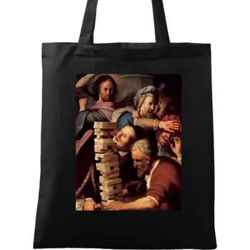 Bavlněná taška Renesanční Hra (Barva: Černá)