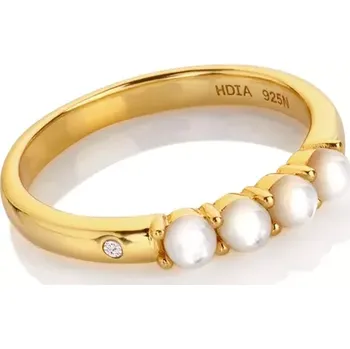 Prsten Stříbrný pozlacený prsten Hot Diamonds x Jac Jossa Soul DR252 Obvod 56 mm