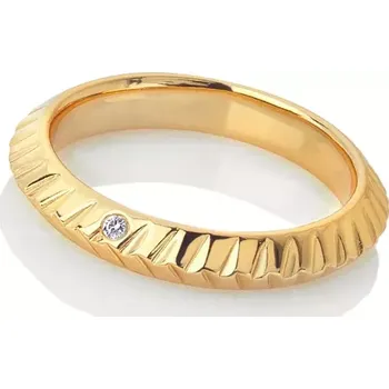 Prsten Stříbrný pozlacený prsten Hot Diamonds x Jac Jossa Hope DR228 Obvod 56 mm