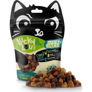 Pamlsek pro kočku Lucky Lou Lucky Ones Cubes Mixpack 80 g