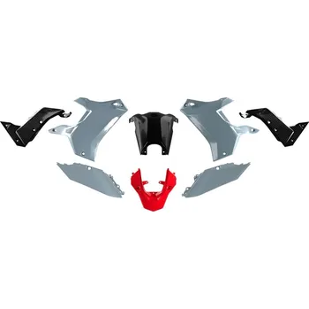 Sada plastů (bez předního blatníku) T7 REVOLUTION YAMAHA TENERE 700 '19-'24 (šedá/černá/červená), RACETECH (RTECH)