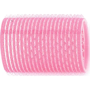 Kosmetika Sibel natáčky na suchý zip 6 ks růžové průměr 43 mm