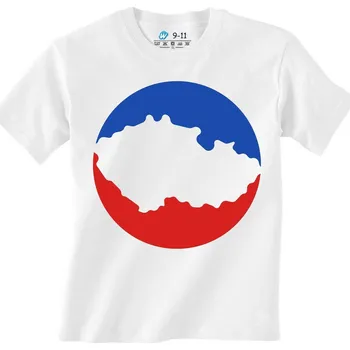 Chlapecké tričko Dětské tričko Mapa vlasti (Velikost: 7-8, Barva: Bílá)