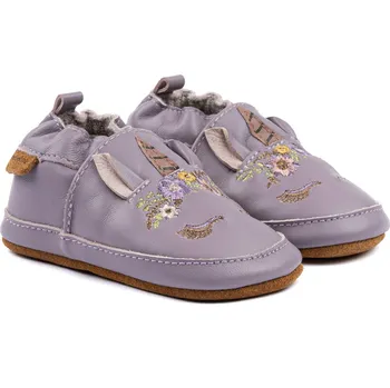 Dětská sálová obuv Dětské bačkůrky (capáčky) kožené Lavender Aura Mikk-Line 2001ML Velikost: 18-24m