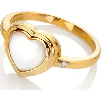 Prsten Pozlacený prsten Hot Diamonds x Jac Jossa Soul DR284 Obvod 51 mm