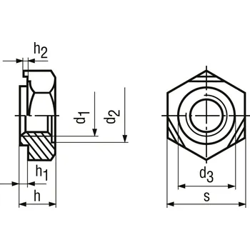 Šroub matice šestihran ocel 4.8 bezPÚ M6
