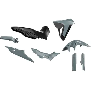 Sada plastů se sedlem REVOLUTION HONDA XL 750 TRANSALP '23-'25 (šedá/černá), RACETECH (RTECH)