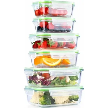 Dóza na potraviny ALPINA Dóza na potraviny skleněná svíčkem sada 12 ks ED-226767