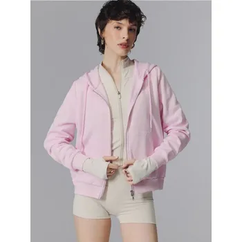 Dámská móda Mikina na zip s kapucí - XL - House - růžový - 350GE-30X