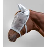 Ohlávka na pastvu s maskou proti mouchám, stříbrně šedá, Cob